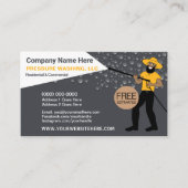 圧力洗浄および洗浄テンプレートの風合 名刺 (正面)