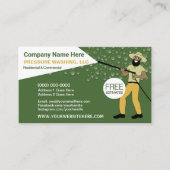 圧力洗浄および洗浄テンプレートの風合 名刺 (正面)