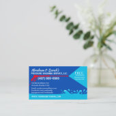 圧力洗浄および清掃用名刺テンプレート 名刺 (スタンド正面)