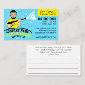 圧力洗浄とクリーニングのカスタマイズ可能なバス 名刺 (正面/裏面)