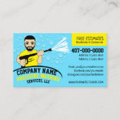 圧力洗浄とクリーニングのカスタマイズ可能なバス 名刺 (正面)