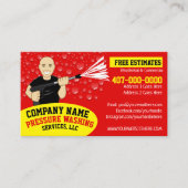 圧力洗浄とクリーニングのカスタマイズ可能なバス 名刺 (正面)