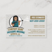 圧力洗浄とクリーニングのカスタマイズ可能なバス 名刺 (正面)