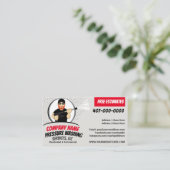 圧力洗浄とクリーニングのカスタマイズ可能なバス 名刺 (スタンド正面)