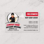 圧力洗浄とクリーニングのカスタマイズ可能なバス 名刺 (正面)