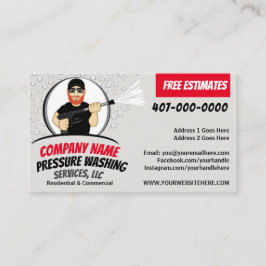 圧力洗浄とクリーニングのカスタマイズ可能なバス 名刺