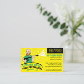 圧力洗浄とクリーニングのカスタマイズ可能なバス 名刺 (スタンド正面)