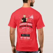 圧力洗浄とクリーニングのカスタマイズ可能なT-S Tシャツ (裏面)