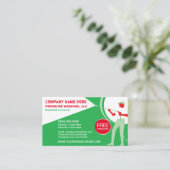 圧力洗浄とクリーニングの名刺テンプレート 名刺 (スタンド正面)