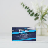 圧力洗浄とクリーニングの名刺テンプレート 名刺 (スタンド正面)