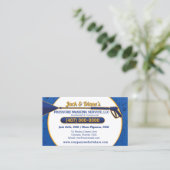 圧力洗浄とクリーニングの名刺テンプレート 名刺 (スタンド正面)