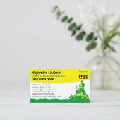 圧力洗浄とクリーニングの名刺テンプレート 名刺 (スタンド正面)