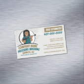 圧力洗浄とクリーニングをカスタマイズ可能 マグネット名刺 (インサイチュ)