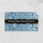 圧力洗浄と清掃光沢のある名刺 名刺 (正面)