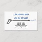 圧力洗浄と電源洗浄のクリーニング 名刺 (正面)