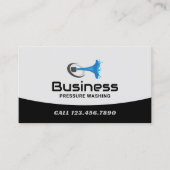 圧力洗浄カスタム用のパワーウォッシュロゴ洗浄 名刺 (正面)