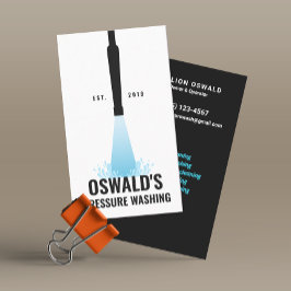 圧力洗浄ガン式動力洗浄器 名刺