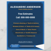 圧力洗浄サービスフライヤー チラシ (正面)