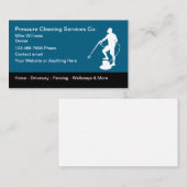 圧力洗浄サービス新しい名刺 名刺 (正面/裏面)