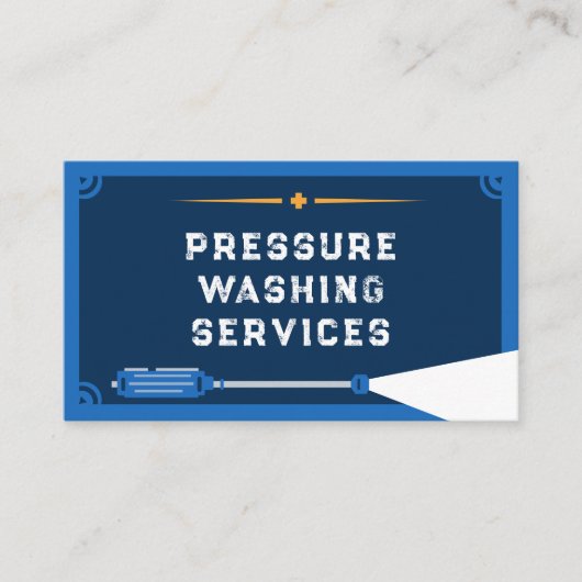 圧力洗浄サービス 名刺 (正面)