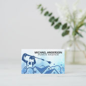 圧力洗浄ハウスロゴ |シャボン玉 名刺 (スタンド正面)