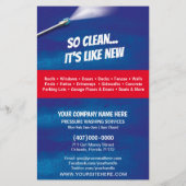 圧力洗浄ハーフページテンプレート チラシ (裏面)