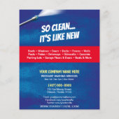 圧力洗浄フライヤーテンプレート チラシ (裏面)