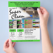 圧力洗浄フライヤーEDDMテンプレート チラシ (手)