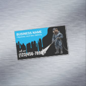 圧力洗浄ベアーパワーウォッシャーハウスクリーニング マグネット名刺 (インサイチュ)