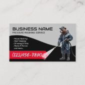 圧力洗浄ベアーパワーウォッシャーハウスクリーニング 名刺 (正面)