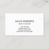 圧力洗浄ベアー動力洗浄洗浄サービス 名刺 (裏面)