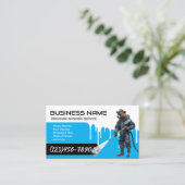 圧力洗浄ベアー動力洗浄洗浄サービス 名刺 (スタンド正面)