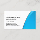 圧力洗浄モダンブルーパワークリーニング 名刺 (裏面)