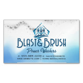 圧力洗浄ロゴ | Soap Suds マグネット名刺 (正面)