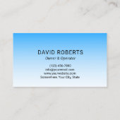 圧力洗浄力ウォッシャーベアーブルークリーニング 名刺 (裏面)