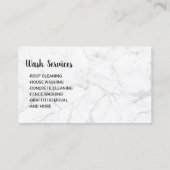 圧力洗浄力洗浄ブラック&金ゴールド洗浄 名刺 (裏面)