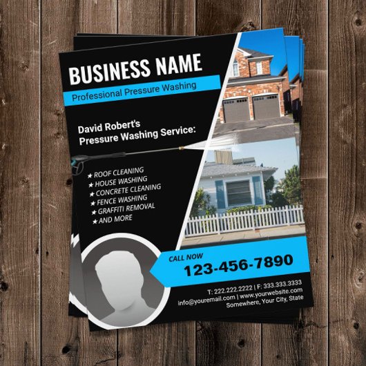 圧力洗浄力洗浄プロのハウスクリーニング チラシ