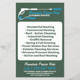 圧力洗浄力洗浄プロフェッショナルグリーン チラシ