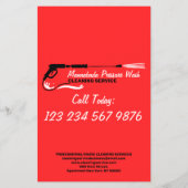 圧力洗浄力洗浄プロフェッショナル赤 チラシ (裏面)