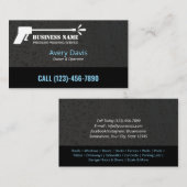 圧力洗浄力洗浄水滴ブラック 名刺 (正面/裏面)