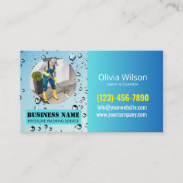 圧力洗浄力洗浄水滴 名刺