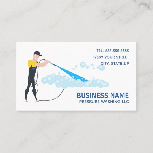 圧力洗浄力洗浄 名刺 (正面)