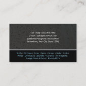 圧力洗浄力黒水滴 名刺 (裏面)