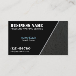 圧力洗浄力黒水滴 名刺