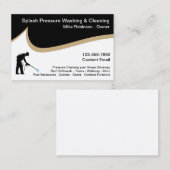 圧力洗浄及び洗浄サービス 名刺 (正面/裏面)