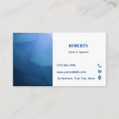 圧力洗浄名刺テンプレート コーリングカード (裏面)