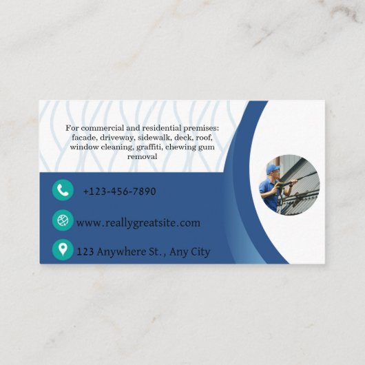 圧力洗浄名刺 名刺 (裏面)