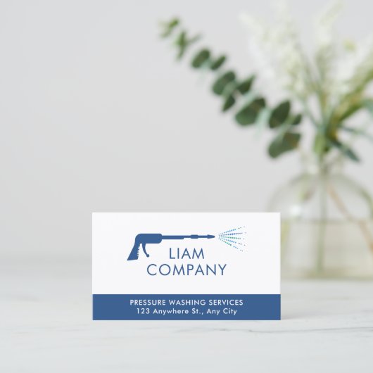 圧力洗浄名刺 名刺 (スタンド正面)