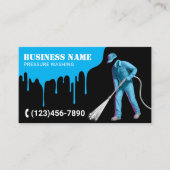 圧力洗浄式パワーウォッシャーブラックハウス洗浄 名刺 (正面)