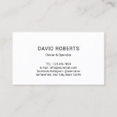 圧力洗浄式パワーウォッシャーブルークリーニング 名刺 (裏面)